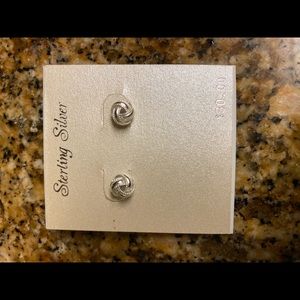 Sterling silver earrings, never worn